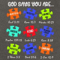God Says I Am Autism Png Retro Autism Cotton Canvas Backpack