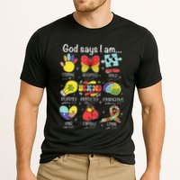 God Says I Am Autism Awareness Be Kind Christian Jesus Cooling Performance Crew T-Shirt