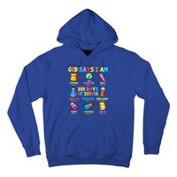 God Says I Am 100 Days Of School Christ Bible Saying Graphic Hoodie