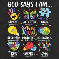 God Says I Am Be Kind Autism Awareness SPED  Cool Comfort Performance Bucket Hat