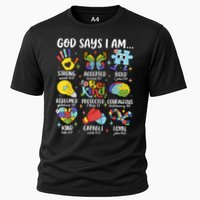 God Says I Am Be Kind Autism Awareness SPED  Cooling Performance Crew T-Shirt