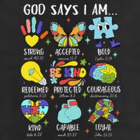 God Says I Am Be Kind Autism Awareness SPED Women Beanie