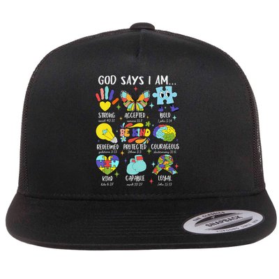 God Says I Am Be Kind Autism Awareness SPED Women Flatbill Hat