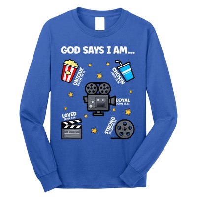 God Says I Am Watching Movie Lover Boy Girl Christian Long Sleeve Shirt