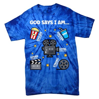 God Says I Am Watching Movie Lover Boy Girl Christian Tie-Dye T-Shirt