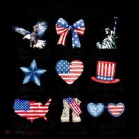 God Says I Am 4th Of July Christian Family Stripe Pom Pom Beanie
