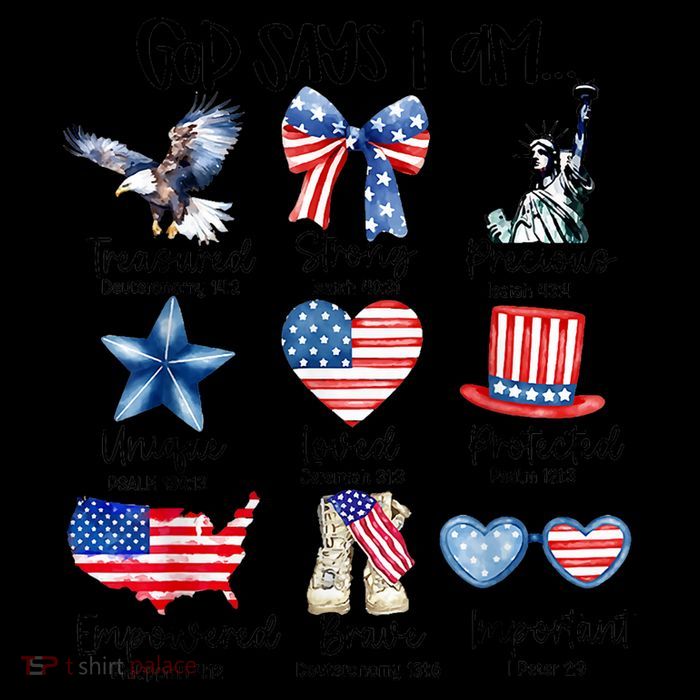 God Says I Am 4th Of July Christian Family Impact Tech Backpack