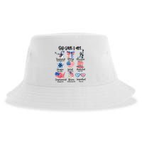 God Says I Am 4th Of July Christian Family Sustainable Bucket Hat