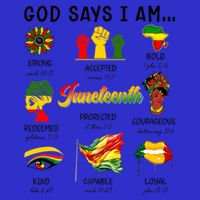 God Says I Am Independence Day African American Freedom Day Cute Gift Hoodie