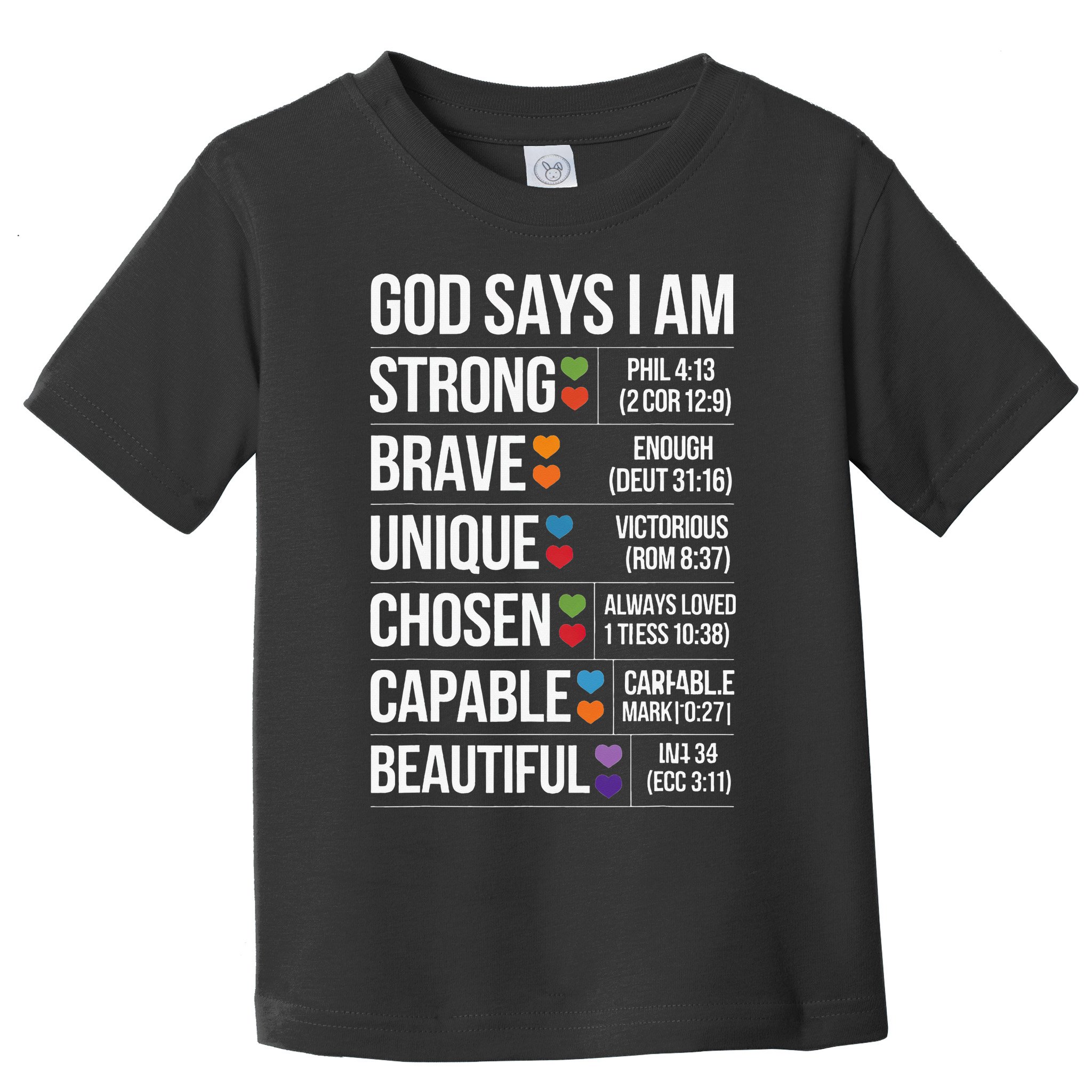 God Says I Am Autism Awareness Christian Bible Verse Toddler T-Shirt