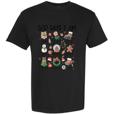 God Says I Am Cute Christmas Xmas Christian Garment-Dyed Heavyweight T-Shirt