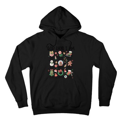 God Says I Am Cute Christmas Xmas Christian Hoodie