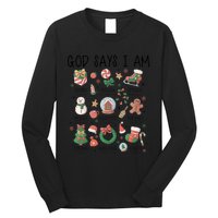 God Says I Am Cute Christmas Xmas Christian Long Sleeve Shirt