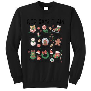 God Says I Am Cute Christmas Xmas Christian Sweatshirt