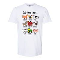 God Says I Am Animal Farms Funny Christian Lover Girls Softstyle CVC T-Shirt