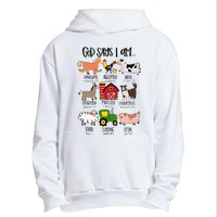 God Says I Am Animal Farms Funny Christian Lover Girls Urban Pullover Hoodie