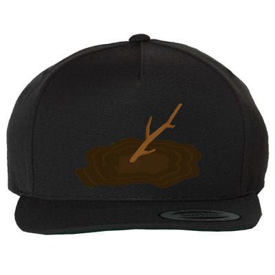 Grumpy Stick In The Mud Wool Snapback Cap