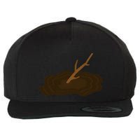 Grumpy Stick In The Mud Wool Snapback Cap