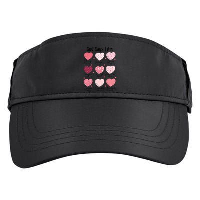 God Says I Am Christian Valentien Coquette Jesus Valentine Meaningful Gift Adult Drive Performance Visor