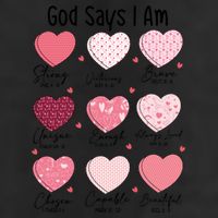 God Says I Am Christian Valentien Coquette Jesus Valentine Meaningful Gift Beanie