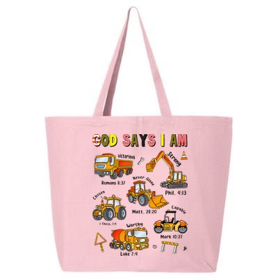 God Says I Am Construction Bible Verse Truck 25L Jumbo Tote