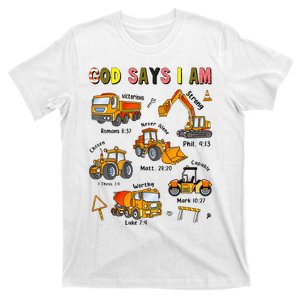 God Says I Am Construction Bible Verse Truck T-Shirt