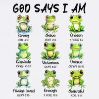 God Says I Am Christian Frog Love Funny Religious Jesus Mug