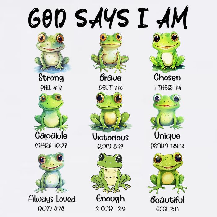 God Says I Am Christian Frog Love Funny Religious Jesus Mug