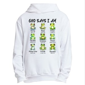 God Says I Am Christian Frog Love Funny Religious Jesus Urban Pullover Hoodie