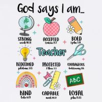 God Says I Am Teacher Life 11oz C Handle Ceramic Mug