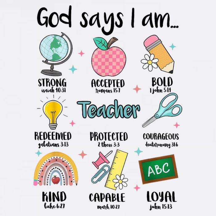 God Says I Am Teacher Life 11oz C Handle Ceramic Mug