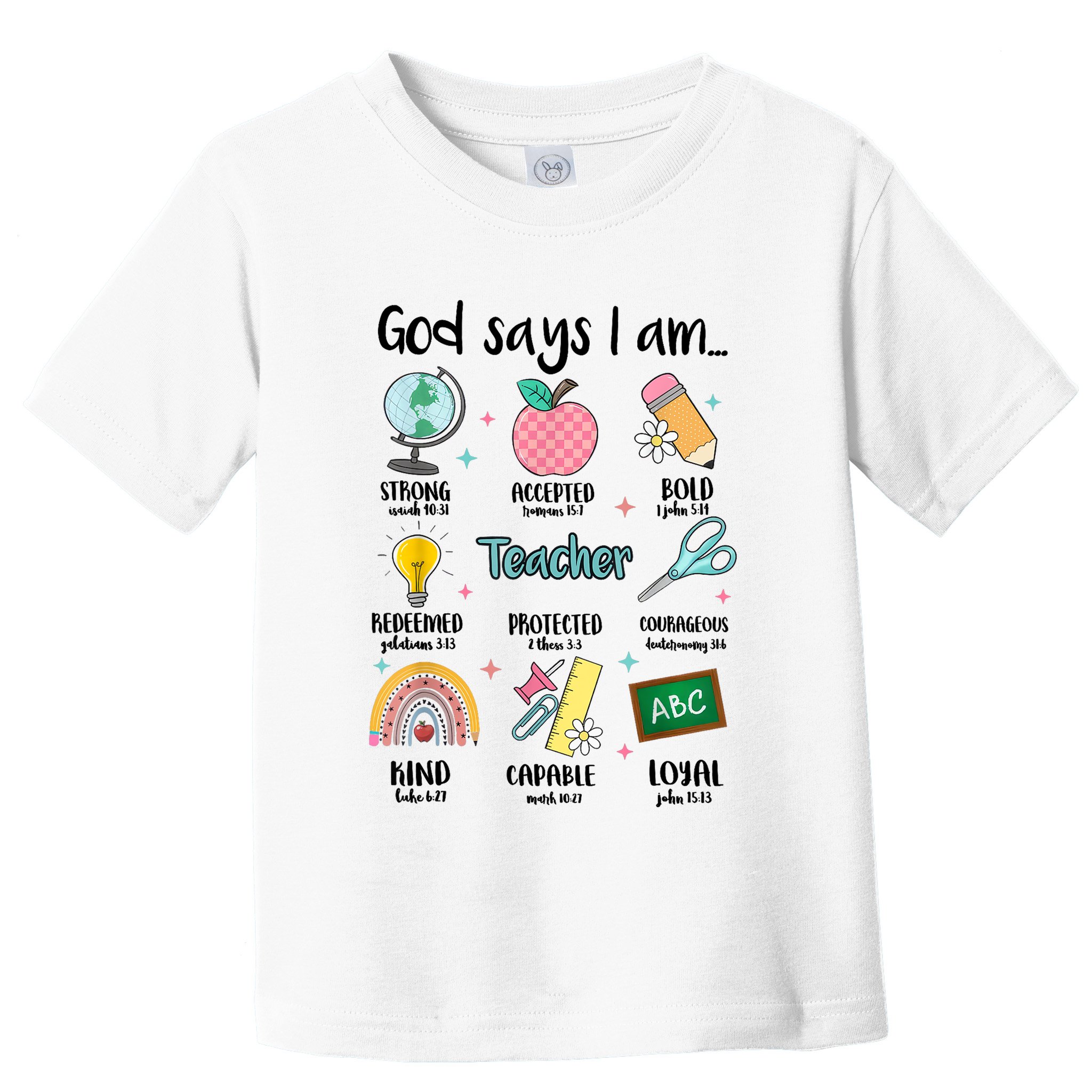 God Says I Am Teacher Life Toddler T-Shirt