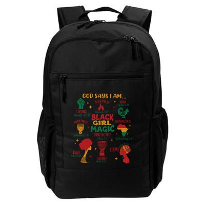 God Says I Am Black Christian Woman Backpack