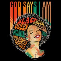 God Says I Am Afro African American Black  History Zip Tote Bag