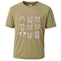 God Says I Am Bunny Ears Coquette Bow Christian Easter Day Cooling Performance Crew T-Shirt