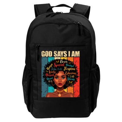 God Says I Am Black History Month Juneteenth African America Cute Gift Backpack