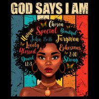 God Says I Am Black History Month Juneteenth African America Cute Gift Backpack