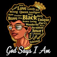 God Says I Am Black History Proud Black Afro Juneteenth Cool Gift Impact Tech Backpack