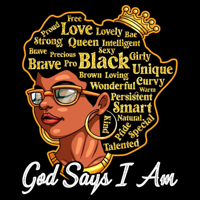 God Says I Am Black History Proud Black Afro Juneteenth Cool Gift Impact Tech Backpack