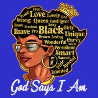 God Says I Am Black History Proud Black Afro Juneteenth Cool Gift Tall T-Shirt