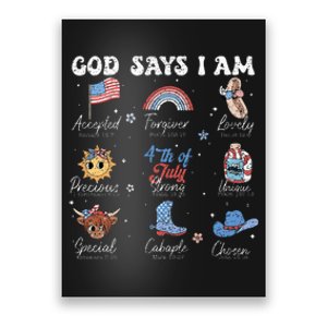 God Says I Am Funny July 4th Bible Verse Christian Poster