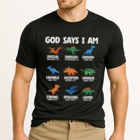 God Says I Am Dinosaur Lover Christian Cooling Performance Crew T-Shirt