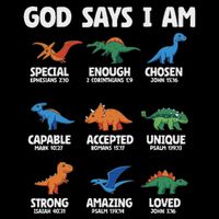 God Says I Am Dinosaur Lover Christian Impact Tech Backpack