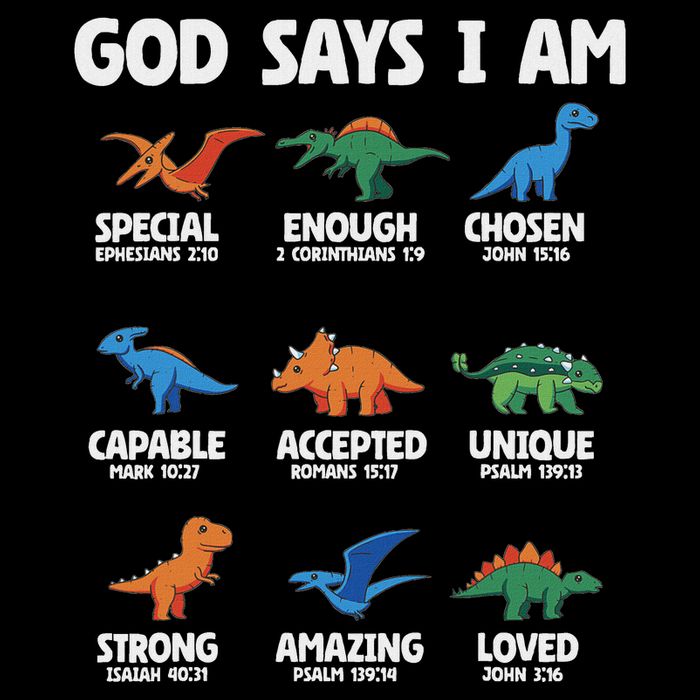 God Says I Am Dinosaur Lover Christian Impact Tech Backpack