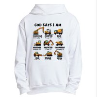 God Says I Am... Construction Trucks Bible Verses Urban Pullover Hoodie