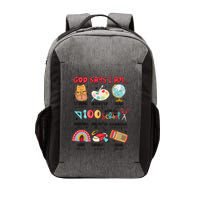 God Says I Am 100 Days Of School Vector Backpack