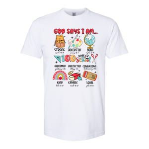 God Says I Am 100 Days Of School Softstyle CVC T-Shirt