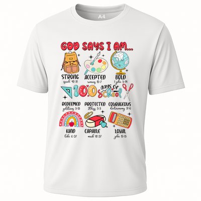 God Says I Am 100 Days Of School Performance Shirt