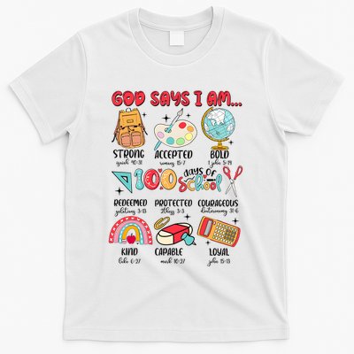 God Says I Am 100 Days Of School T-Shirt