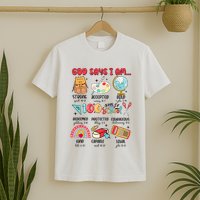 God Says I Am 100 Days Of School T-Shirt